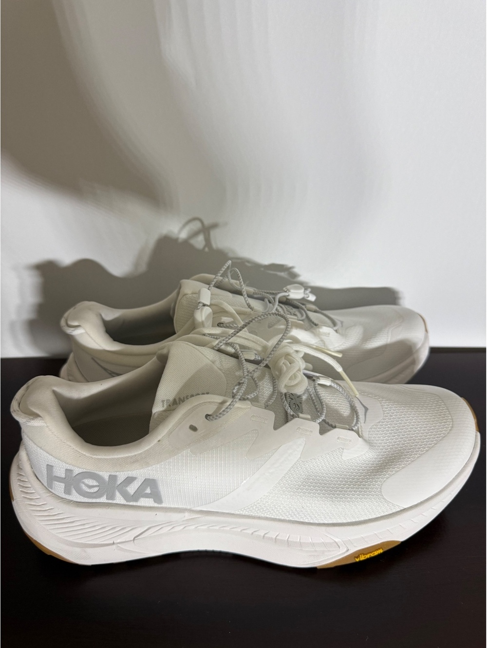 HOKA Transport Women’s Shoes White Gum Vibram Size 11 B EU 44
